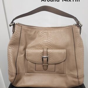 coach charlie snakeskin shoulder bag